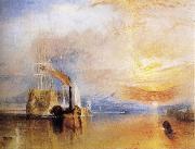 J.M.W. Turner The Fighting Temeraire Tugged to her Last Berth to be Broken Up oil